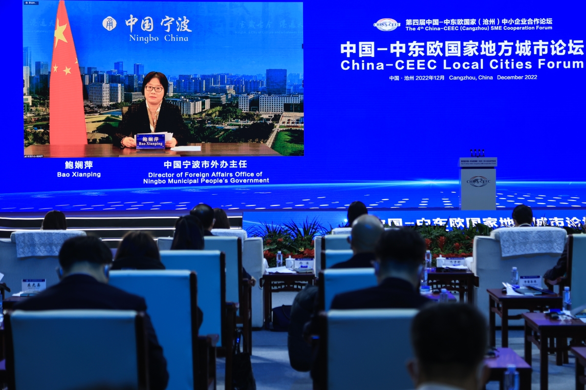 鲍娴萍主任出席中国—中东欧国家地方城市合作论坛